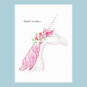 Unicorn – Greeting Card