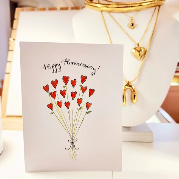 Heart Bouquet – Greeting Card