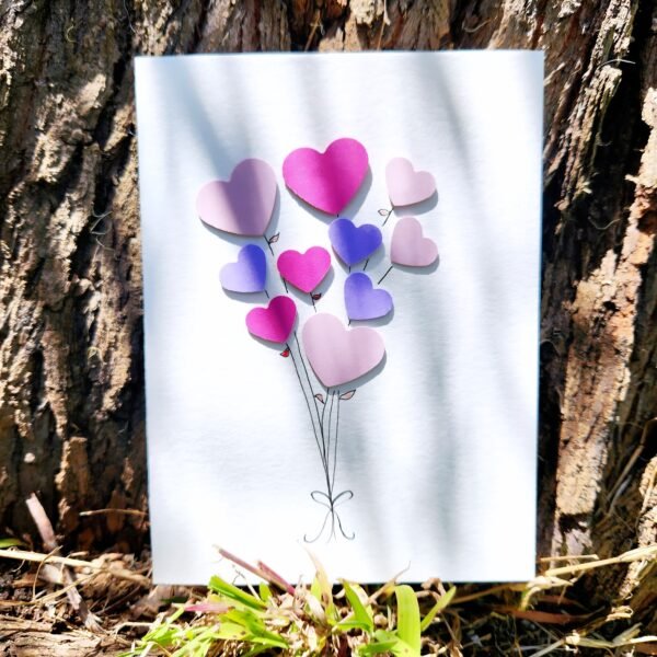 Heart Bouquet Paper – Greeting Card