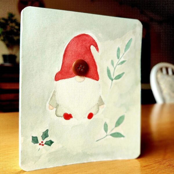 Christmas Gnome – Greeting Card