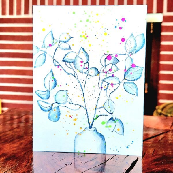 Leaves and Splashes – Greeting Card