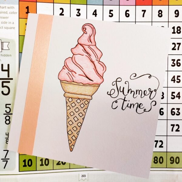 Summer Time Ice Cream – Greeting Card