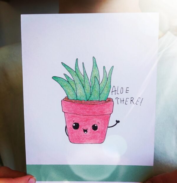 Aloe There! – Greeting Card