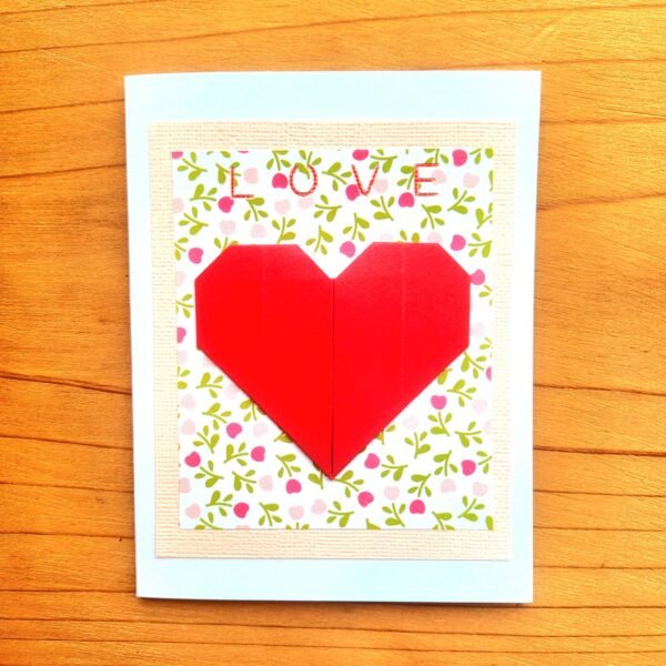 Origami Heart – Greeting Card - Image 3