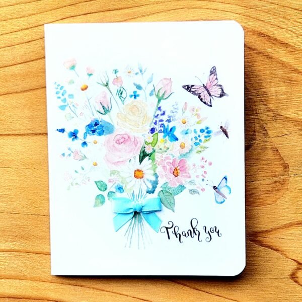 Bouquet with Bow – Greeting Card - Image 2