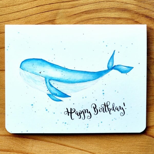 Blue Whale - Greeting Card - Image 2