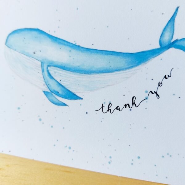 Blue Whale - Greeting Card - Image 3