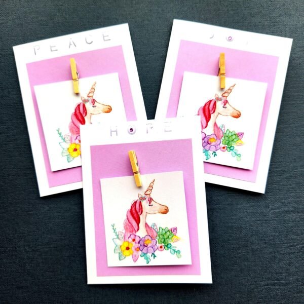 Floral Unicorn – Greeting Card