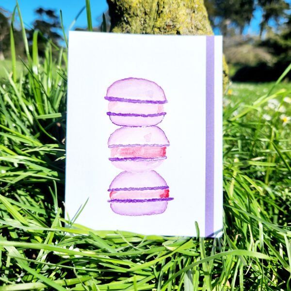 Purple Macarons – Greeting Card