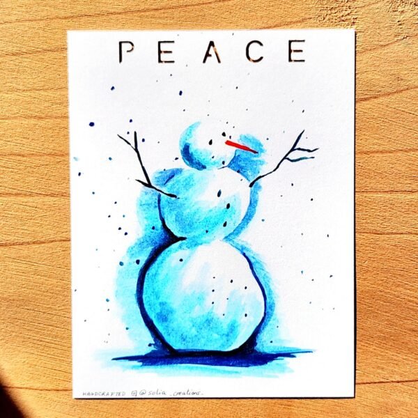 Snowman Under the Snow – Flat Card