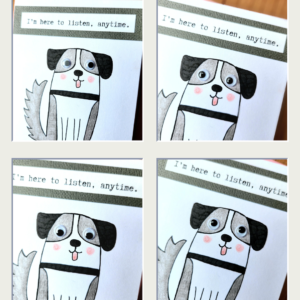 dog moving eyes canva