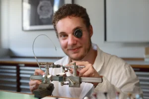 swiss apprenticeship watchmaker in action