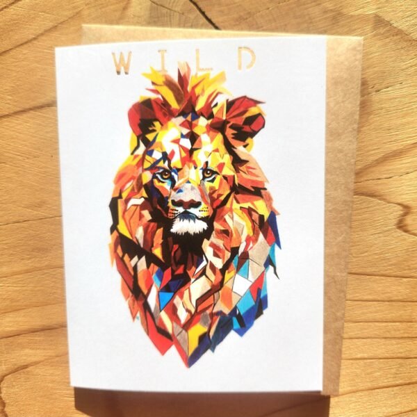 geometric lion