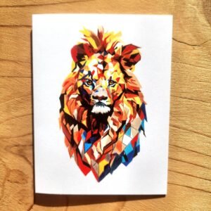 geometric lion