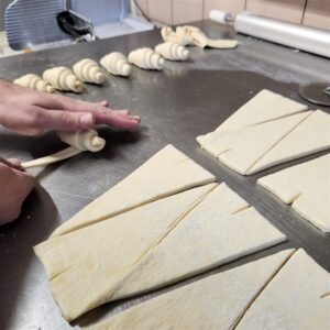 Rolling the dough into shape