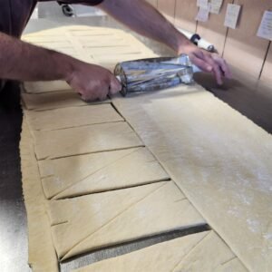 The spinning cutter at work