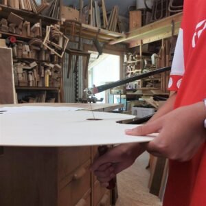 The band has to go inside the palette to cut the hole — a bit tricky, but it worked!