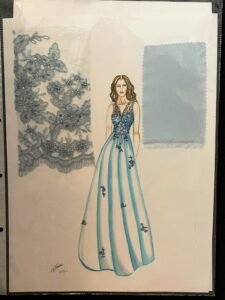 My first fashion sketch when I was 13