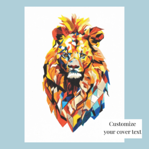 Geometric Lion – Greeting Card Geometric Lion – Greeting Card