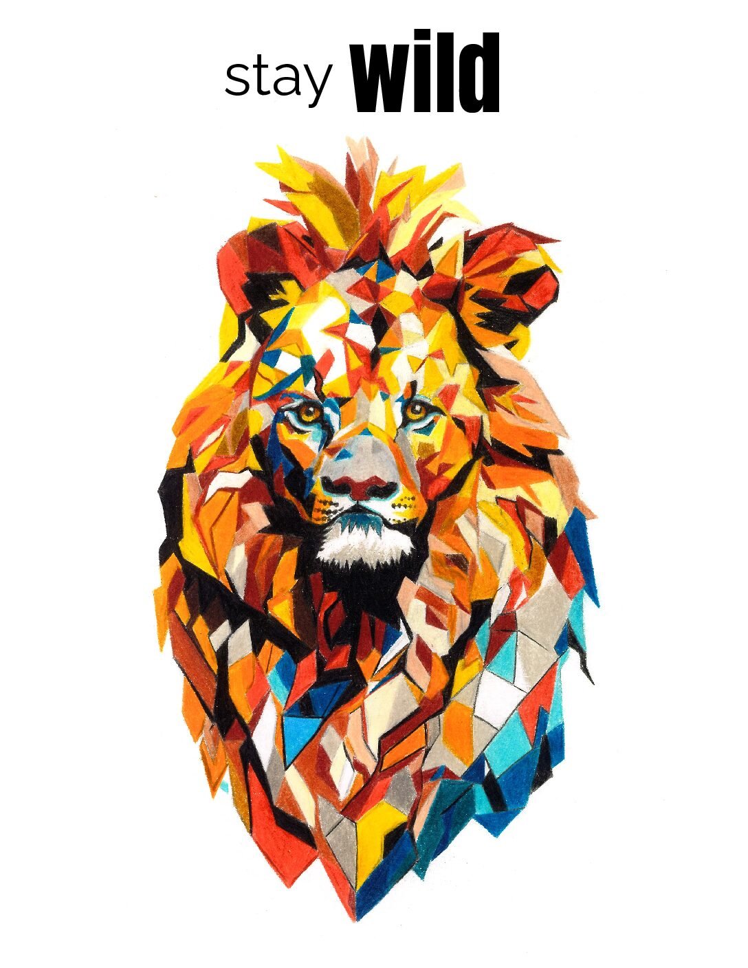 Lion “Stay Wild” — Printable Download