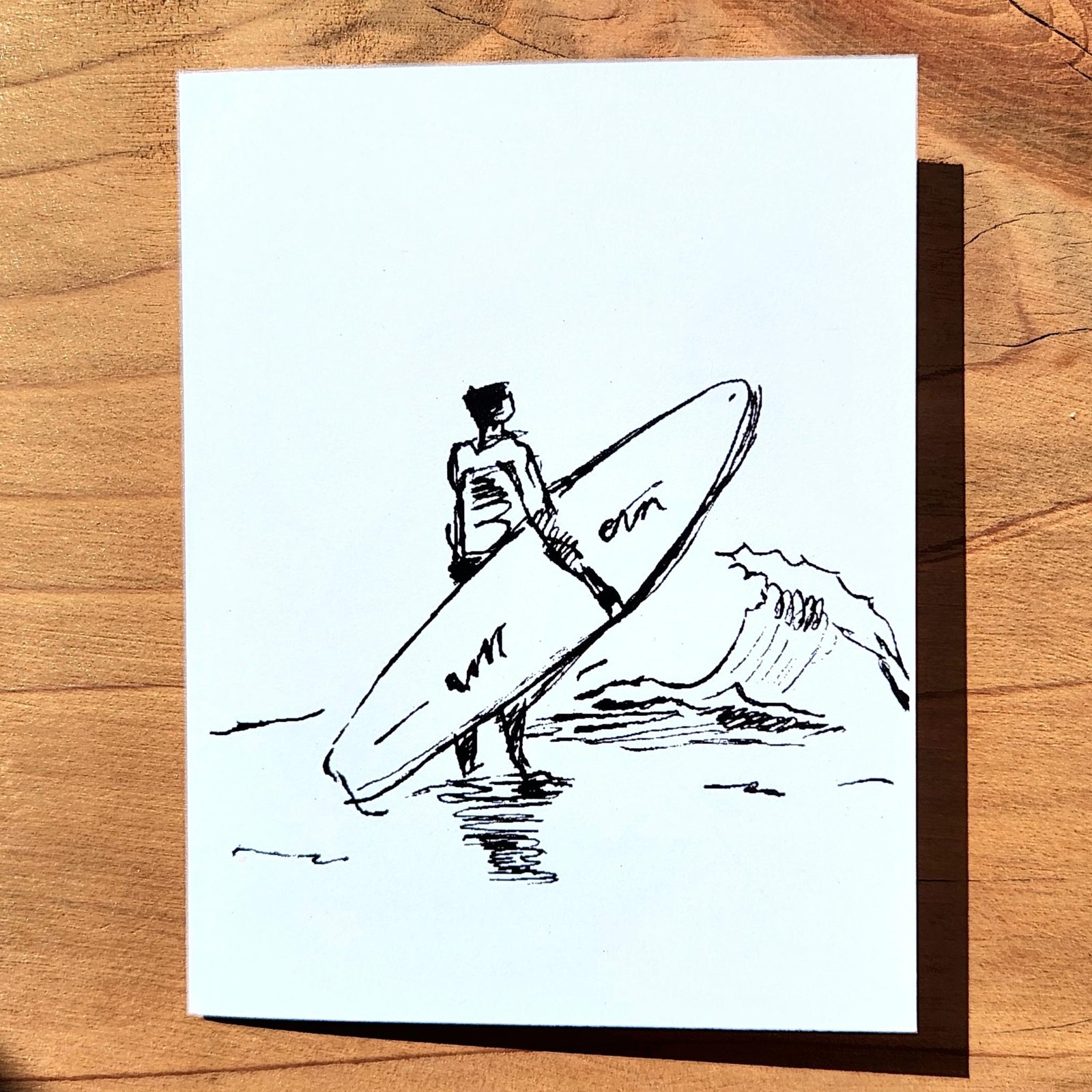 surf greeting card