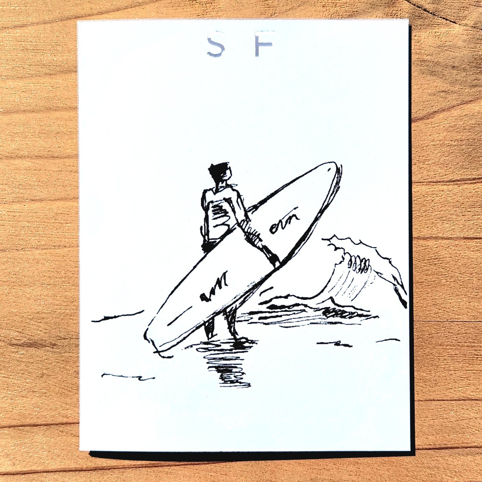 surf greeting card