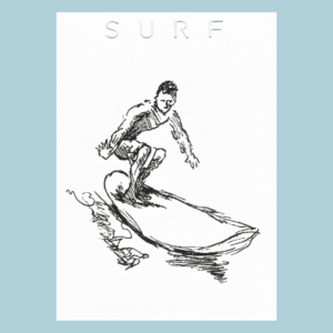 Surf II – Greeting Card