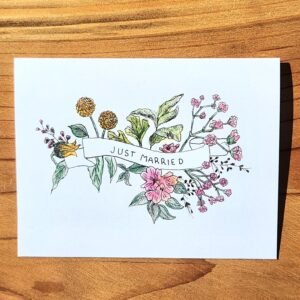 Floral Banner – Greeting Card