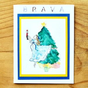 Nutcracker Clara greeting card
