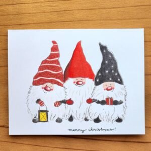 gnomes Christmas card