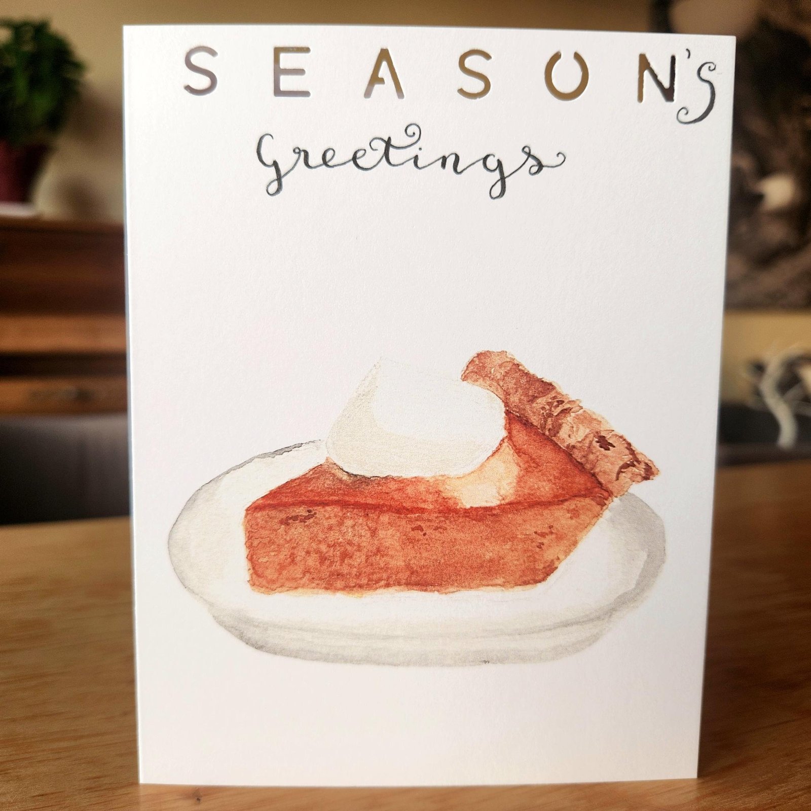 Pumpkin Pie – Greeting Card