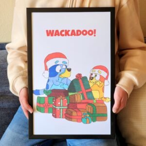 christmas bluey poster free download