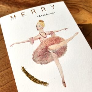 ballerina greeting card