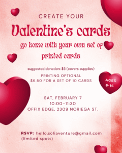 valentine card workshop
