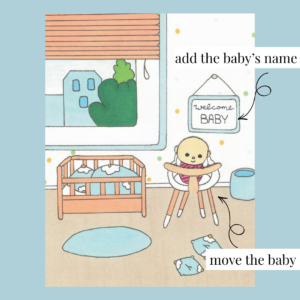 Welcome Baby Room – Greeting Card