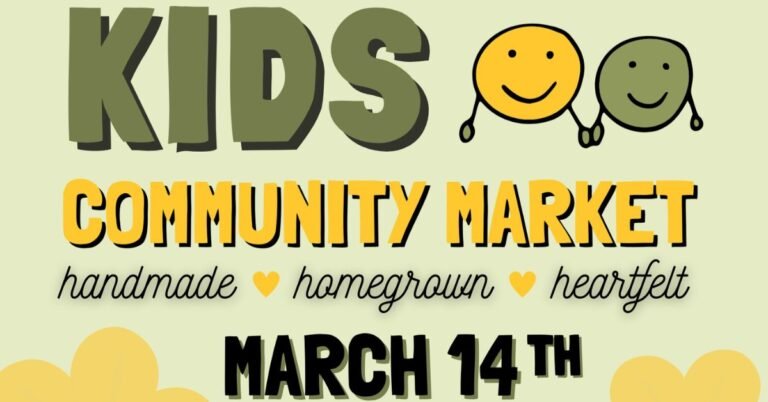 Kids Community Market – March 14 🌼 pacheco ca