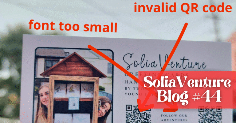 The mistakes we made... so you don’t have to (printing business cards)