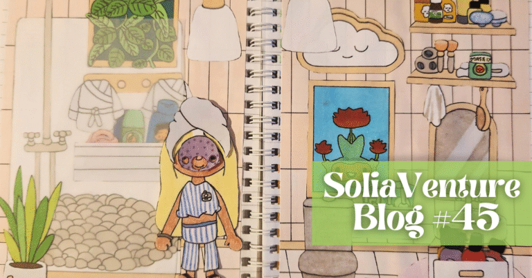 From my sketchbook to a baby card (Toca Boca)