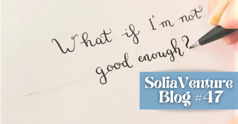 What if I'm not good enough? (teaching calligraphy)