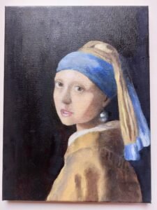 Vermeer’s Girl with a Pearl Earring — my first portrait.