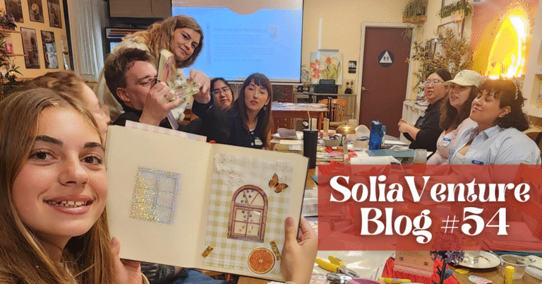 A junk journaling workshop in San Francisco that inspired our Mother’s Day cards