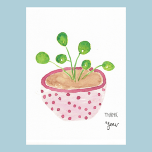 Polka Dot Plant – Greeting Card