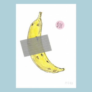 Banana Art – Greeting Card
