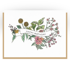 Floral Banner – Greeting Card Floral Banner – Greeting Card