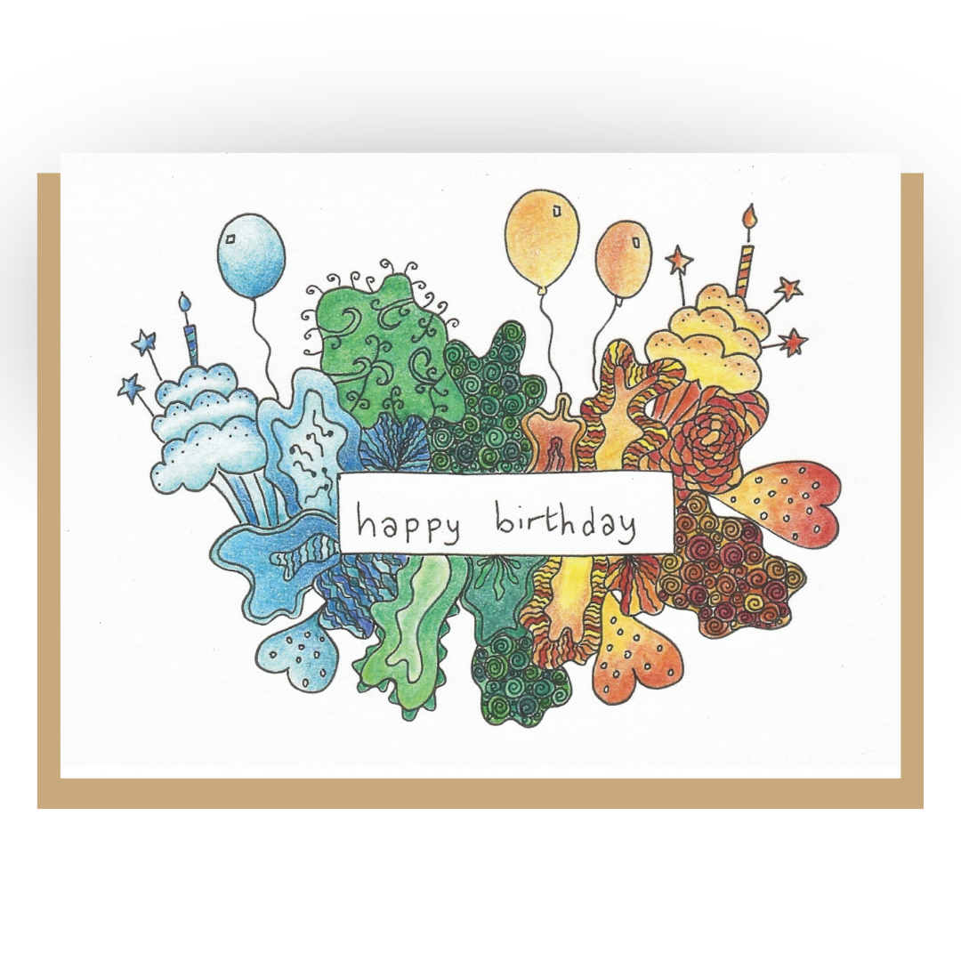 Birthday Doodles – Greeting Card