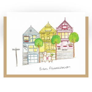San Francisco Houses greeting cards