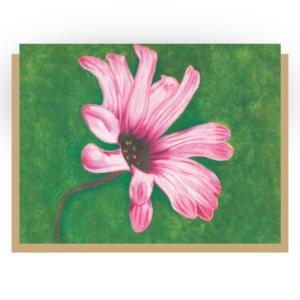 Pink Flower – Greeting Card