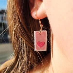 greeting card earring soliaventure